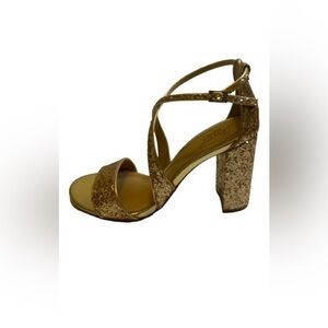 Badgley Mischka Glitter Sandals